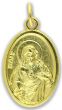Scapular Medal 1 inch - Gold Plated  (Minimum quantity purchase is 3)
