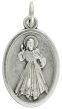  St Faustina Kowalska / Divine Mercy - Die-Cast Italian Silver Plated 1 inch    (Minimum quantity purchase is 3)