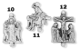  Stations of the Cross Medals Parts Set of 14 * (Minimum quantity purchase is 1) 