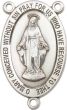 Sterling Silver Miraculous Rosary Center