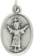  Divino Nino Medal - Italian Silver OX 1 inch (Minimum quantity purchase is 2)