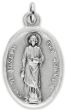 St Joseph the Worker Patron Medal - Italian Silver OX 1 inch    (Minimum quantity purchase is 1)