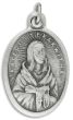 St Kateri Tekakwitha Medal (Pray for Us) - 1" Silver Oxidized, Made in Italy (Minimum quantity purchase is 3)