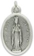  Our Lady of Knock / Pray For Us Medal - Italian Silver OX 1 inch  (Minimum quantity purchase is 2)