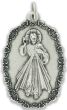  Our Lady of Guadalupe / Divine Mercy Jesus with Rose Border in Spanish - 1 3/4"   (Minimum quantity purchase is 1)