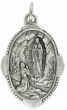  Our Lady of Lourdes / Pray for Us Medal - Unique Oval Shape - 1 inch  (Minimum quantity purchase is 2)
