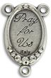 XL Pieta Center Piece - 1 3/4" Silver Oxidized, Made in Italy * (Minimum quantity purchase is 1)