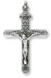   Two Sided Detailed Crucifix with Scroll Leaf Design - 2 1/8"   (Minimum quantity purchase is 1)