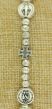  Miraculous Medal Bead with Cross Stretch Bracelet    (Minimum quantity purchase is 1)