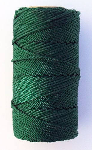  Rosary Cord Hunter Green no. 21 Nylon 1/4 lb    (Minimum quantity purchase is 1)
