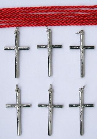    Knotted Cord Rosary Kits - Red