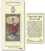 Pewter Infant of Prague Medal with Prayer Card
