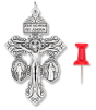   3-Way Pardon Indulgence Crucifix with St. Benedict and Miraculous Medals - 2-1/8 inch (Minimum quantity purchase is 1)
