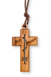   PAX Olive Wood cross - laser etched with cord (Minimum quantity purchase is 1)