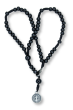 St Benedict Rosary Bracelet with Black Wood Beads   (Minimum quantity purchase is 1)