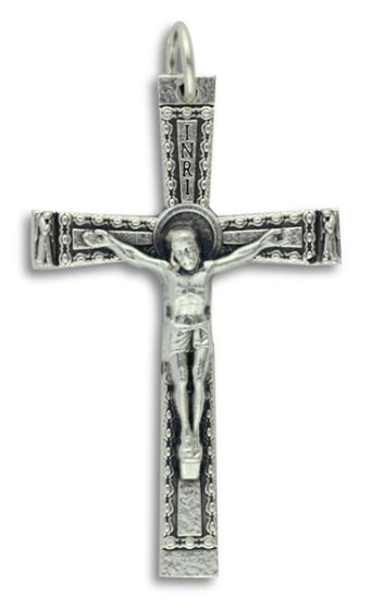   Flared and Textured Crucifix - 1 5/8"  (Minimum quantity purchase is 1)