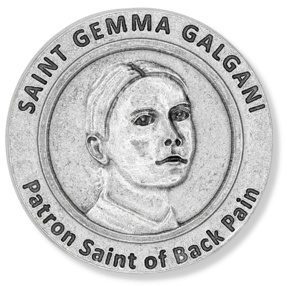  Saint Gemma Galgani Pocket Token - Patronage: Back Pain   (Minimum qty. is purchase of 1)