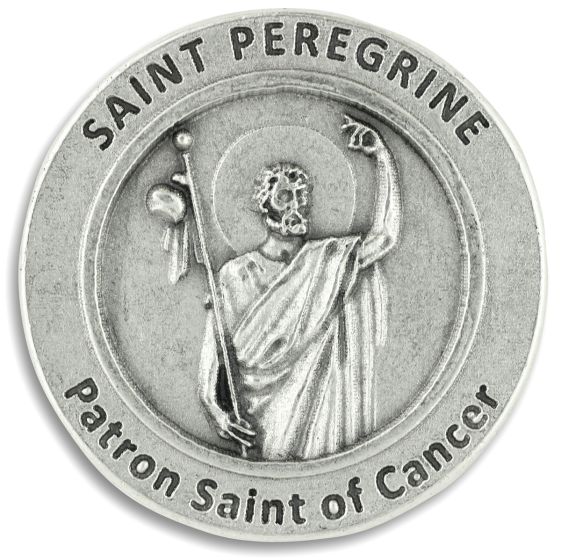 Saint Peregrine Pocket Token - Patronage: All Cancers  (Minimum quantity purchase is 1)