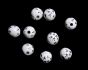    White Star Spangled Plastic Beads, 8 mm round- 60 beads   (Minimum quantity purchase is 1)