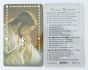  Pray the Rosary Card - PVC with raised beads - Jesus Praying Rosary Holy Card * (Minimum quantity purchase is 3)