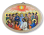 The Pentecost Oval Wall Plaque - 5 3/4"   (Minimum quantity purchase is 1)