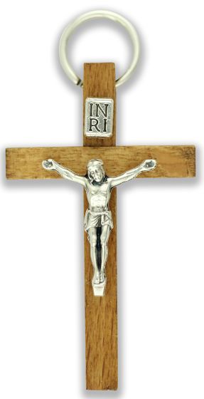 Hardwood Walnut Crucifix 1.75 inch (Minimum quantity purchase is 1)
