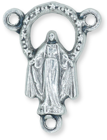  Miraculous Medal Rosary Center - 3/4"   (Minimum quantity purchase is 3)