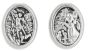   St Michael / Guardian Angel metal beads - pkg of 12   (Minimum quantity purchase is 1)