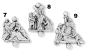  Stations of the Cross Medals Parts Set of 14 