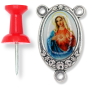   Immaculate Heart of Mary Color Image Center Piece - 1 inch   (Minimum quantity purchase is 3)