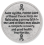 St Agatha (Breast Cancer) Pocket Token - 1.25", Silver Ox    (Minimum quantity purchase is 1)