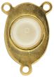  St Anne of Beaupre Rosary Centerpiece with Relic, Gold Tone - 1 Inch (Minimum quantity purchase is 1)