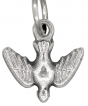 Small Holy Spirit Dove Medal - 1/2", Silver Ox  *  (Minimum quantity purchase is 3)