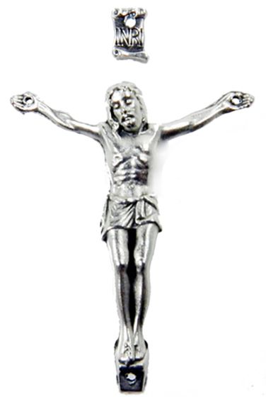 1.57" Corpus - Silver Oxidized, Made in Italy *   (Minimum quantity purchase is 1)