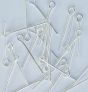 Heavy Duty Eye Pins 0.7 x 14 mm - Italian Silver Oxidized - 360 pcs    (Minimum quantity purchase is 1)
