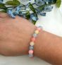 Decade 'Pastel Dyed Jade - Hope' Virtue Stretch Rosary Bracelet (Minimum quantity purchase is 1)