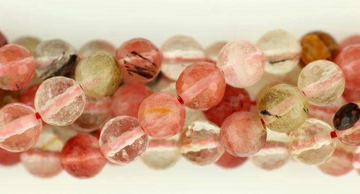 Cherry Quartz Transparent Beads -  8mm - 60 Per Pack (Minimum quantity purchase is 1)