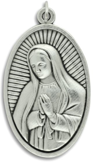  XL Our Lady of Guadalupe / Ruega por Nosotros Medal - 1 3/4" (Minimum quantity purchase is 1)