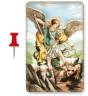 St Michael Rosary Mysteries Prayer Card - 3.38" x 2.13"  *   (Minimum quantity purchase is 2)