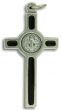 St Benedict  Crucifix w. Black Enamel 1.6 in. (Minimum quantity purchase is 1)