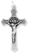 Miraculous Medal Flared Edge Crucifix - 1.5 inch     (Minimum quantity purchase is 1)