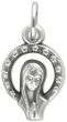  Our Lady with Crown of Stars Medal - 13/16"    (Minimum quantity purchase is 5)