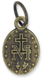 LATIN  Miraculous Medal - Oval - 9/16 inch - Bronze  (Minimum quantity purchase is 5)