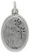  St Rita Medal - Die-Cast Italian Silver Plated 1 inch (Minimum quantity purchase is 3)