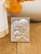 Holy Family Italian Gift Box  (Rosary, Tabletop Plaque, Rosary Box)  White, Sterling Silver * (Minimum quantity purchase is 1)