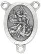1-1/16" God the Father Rosary Center - Oval Silver Ox   (Minimum quantity purchase is 2)