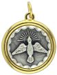Two-Toned Holy Spirit / Holy Family Medal  - 3/4 Inch   (Minimum quantity purchase is 1)
