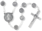  St Benedict Metal Bead Rosary - 24" *  (Minimum qty. purchase is 1)