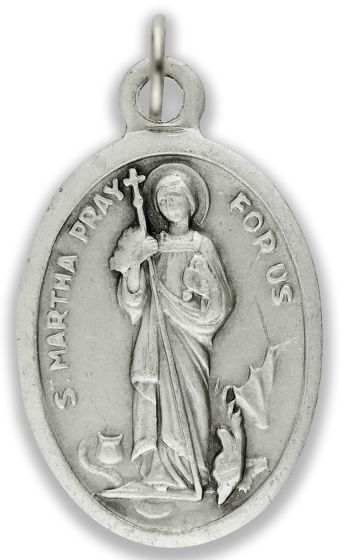  St Martha / Pray For Us Medal - Patron Saint of Waiters/Waitress   (Minimum quantity purchase is 2)