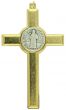  St Benedict Two Tone Crucifix - 3 1/8" *    (Minimum quantity purchase is 1)